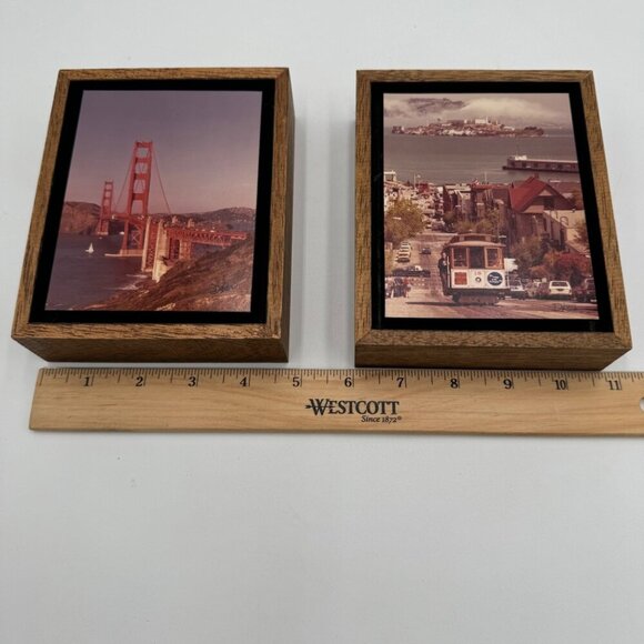 VTG RARE California Visions DIK & ELAINE KNOBLE Trolly Train Carts  Golden Gate - Picture 8 of 10